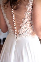 Load image into Gallery viewer, Camira - A-Line Open-Back with Lace Wedding Dress