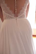 Load image into Gallery viewer, Camira - A-Line Open-Back with Lace Wedding Dress