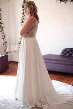 Load image into Gallery viewer, Camira - A-Line Open-Back with Lace Wedding Dress