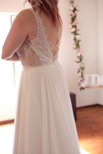 Load image into Gallery viewer, Camira - A-Line Open-Back with Lace Wedding Dress