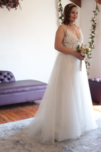 Load image into Gallery viewer, Celestine - A-Line with V-Neck Wedding Dress