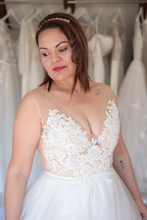Load image into Gallery viewer, Celestine - A-Line with V-Neck Wedding Dress