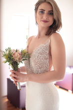 Load image into Gallery viewer, Eveleigh - Mermaid with V-Neck Wedding Dress