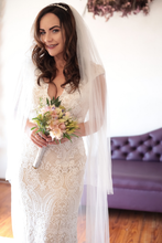 Load image into Gallery viewer, Juliet - Vintage Lace Sheath Wedding Dress