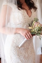 Load image into Gallery viewer, Juliet - Vintage Lace Sheath Wedding Dress