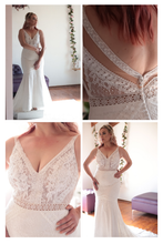 Load image into Gallery viewer, Lilly - Mermaid with V-Neck Cut Wedding Dress