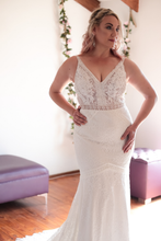 Load image into Gallery viewer, Lilly - Mermaid with V-Neck Cut Wedding Dress