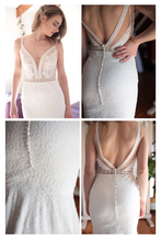 Load image into Gallery viewer, Lilly - Mermaid with V-Neck Cut Wedding Dress