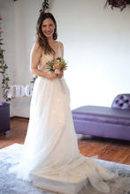 Load image into Gallery viewer, Madelin A-Line Lace & Tulle Wedding Dress