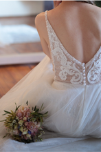 Load image into Gallery viewer, Madelin A-Line Lace & Tulle Wedding Dress