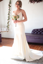 Load image into Gallery viewer, Mikaela - Mermaid with V-Neck Wedding Dress