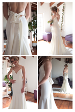 Load image into Gallery viewer, Mikaela - Mermaid with V-Neck Wedding Dress