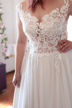 Load image into Gallery viewer, Ruby A-line With Scoop Neck Wedding Dress