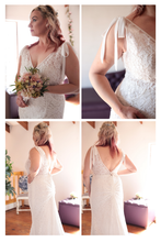 Load image into Gallery viewer, Liv - Mermaid V-Neck Cut Lace Wedding Dress

