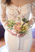 Load image into Gallery viewer, Maddy - Fit-and-Flair Long-Sleeved Lace Wedding Dress
